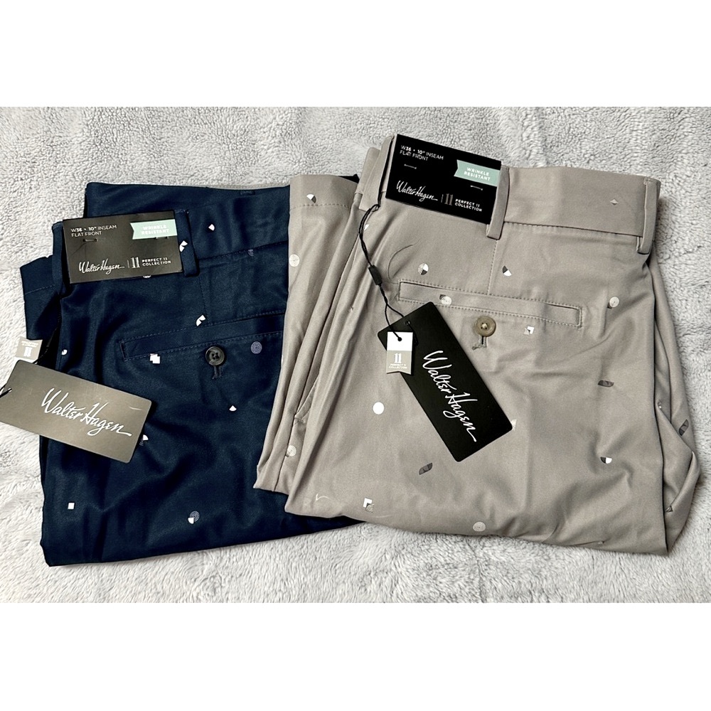2 Mens Walter Hagen Perfect 11
Golf Shorts!   Set of 2 in size 35 and 36